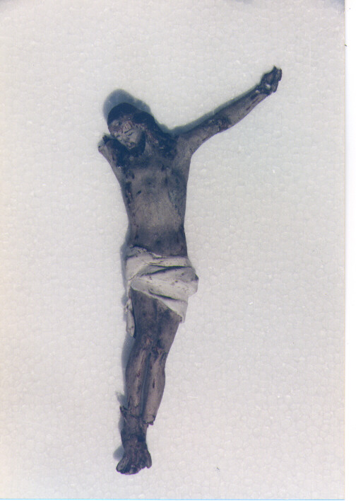 Cristo Crocifisso (scultura, elemento d'insieme) - ambito salentino (prima metà sec. XIX)