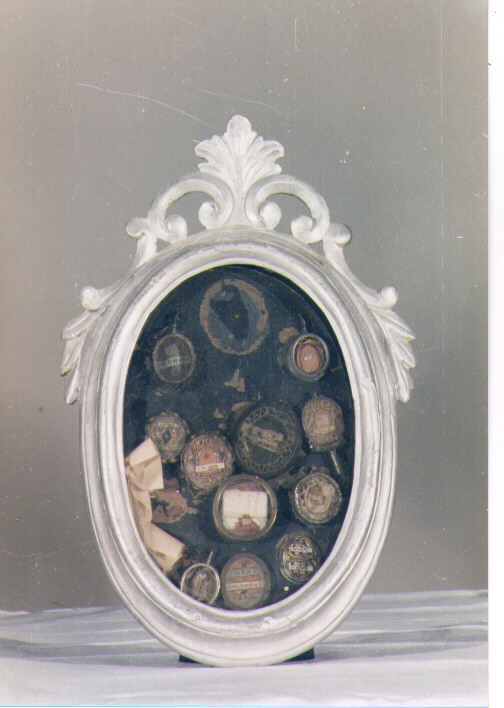 reliquiario - a tabella - ambito salentino (seconda metà sec. XIX)