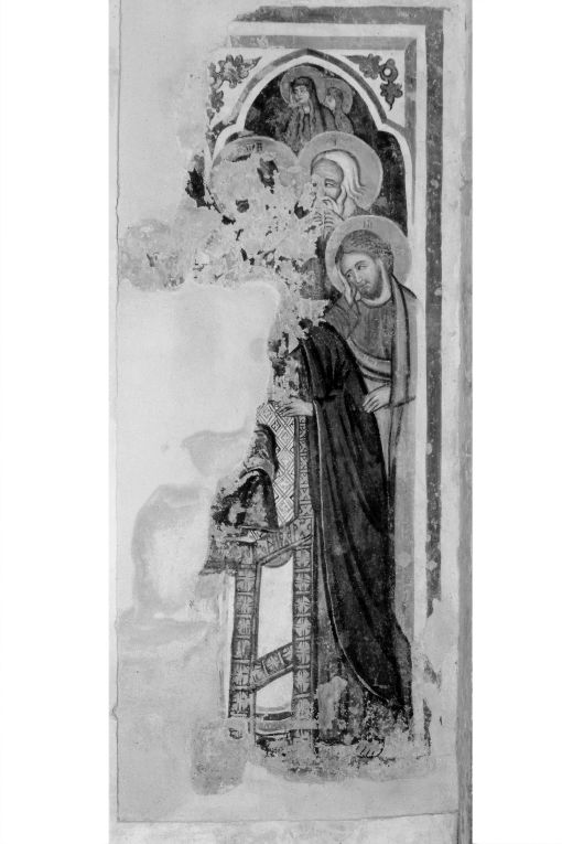 Santi (dipinto, frammento) - ambito pugliese (secc. XIV/ XV)