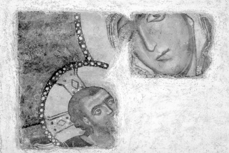 Madonna con Bambino (dipinto, frammento) - ambito pugliese (prima metà sec. XIV)