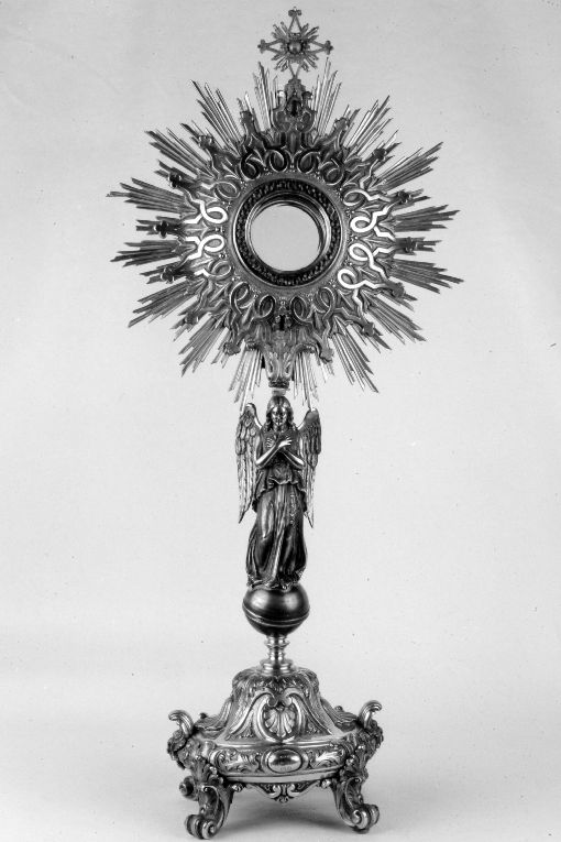 ostensorio - a raggiera, opera isolata - ambito napoletano (sec. XX)