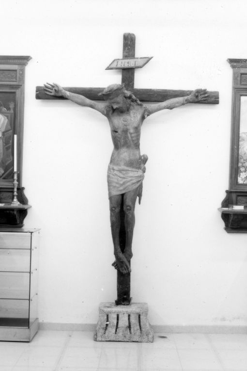 Cristo crocifisso (crocifisso) - ambito Italia meridionale (sec. XVI)