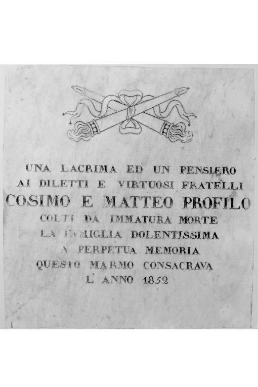 lapide - ambito salentino (sec. XIX)