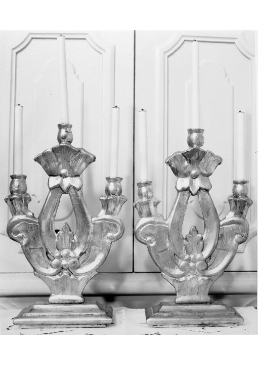 candelabro, coppia - ambito Italia meridionale (sec. XVIII)