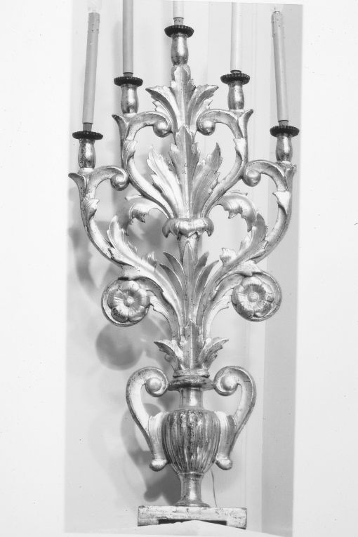 candelabro, coppia - ambito Italia meridionale (sec. XVIII)