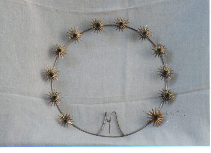 aureola di statua - ambito Italia meridionale (fine/inizio secc. XIX/ XX)