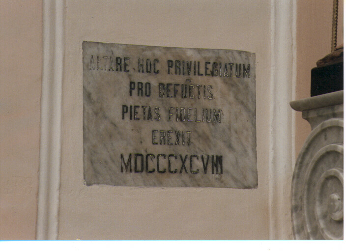 lapide documentaria - ambito pugliese (sec. XIX)