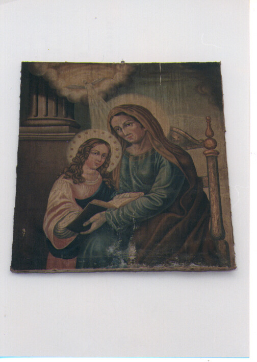 educazione di Maria Vergine (dipinto) - ambito Italia meridionale (fine sec. XIX)