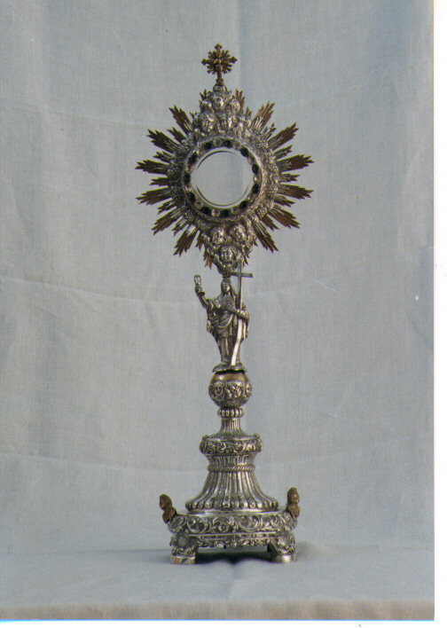 ostensorio - a raggiera - ambito Italia meridionale (sec. XIX)