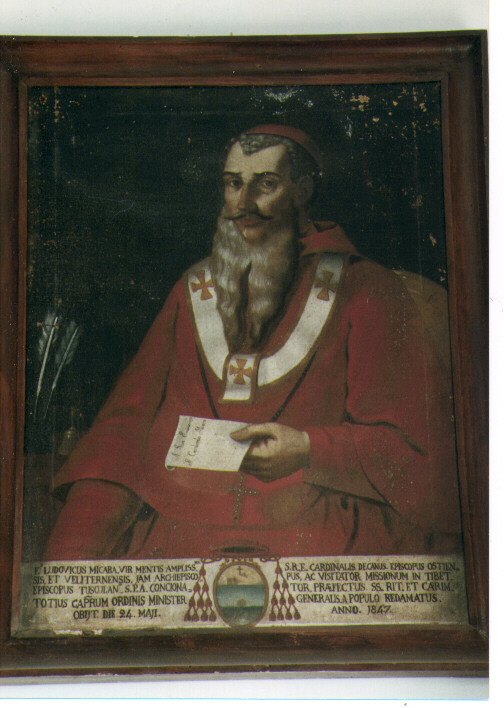 ritratto del cardinale Ludovico Micara (dipinto) - ambito Italia meridionale (sec. XIX)