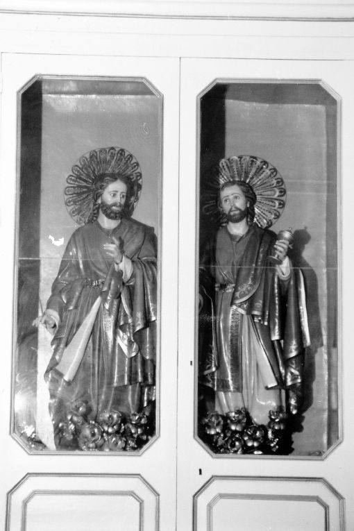 Santi Medici Cosma e Damiano (statua, coppia) di Manzo Giuseppe (e aiuti) (secc. XIX/ XX)
