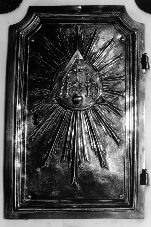 sportello di tabernacolo - ambito napoletano (seconda metà sec. XIX)