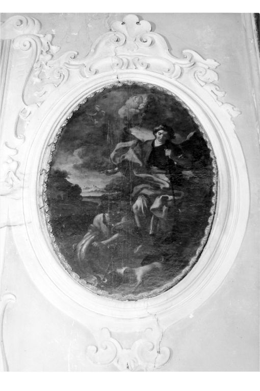 Tobia e San Raffaele Arcangelo (dipinto) di Tiso Oronzo (sec. XVIII)