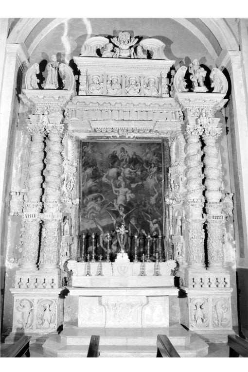 altare - ambito salentino (seconda metà sec. XVII)