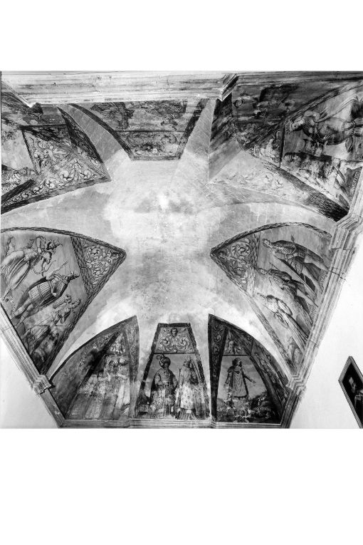 personaggi simboli di una nazione (dipinto) - ambito Italia meridionale (sec. XVIII)