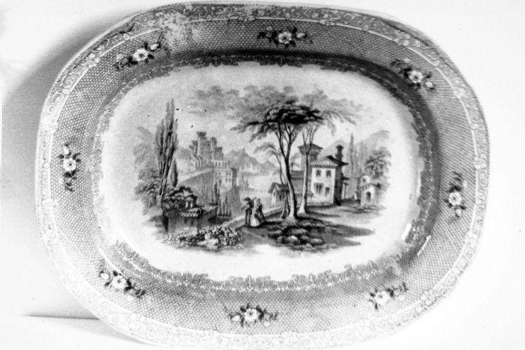 piatto - manifattura inglese (sec. XIX)