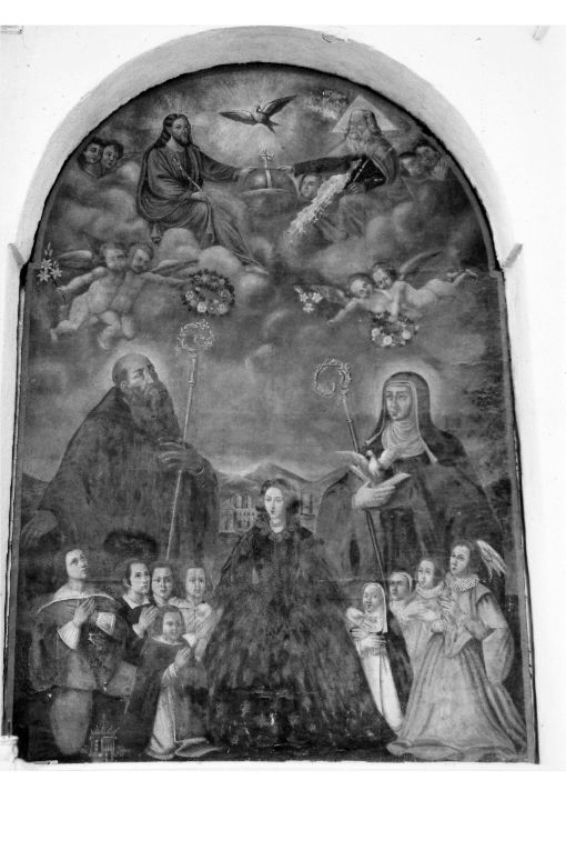 Santa Scolastica e San Benedetto (dipinto) - ambito salentino (sec. XVII)