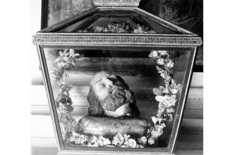 testa di San Giovanni Battista (scultura) - ambito salentino (fine/inizio secc. XVII/ XVIII)