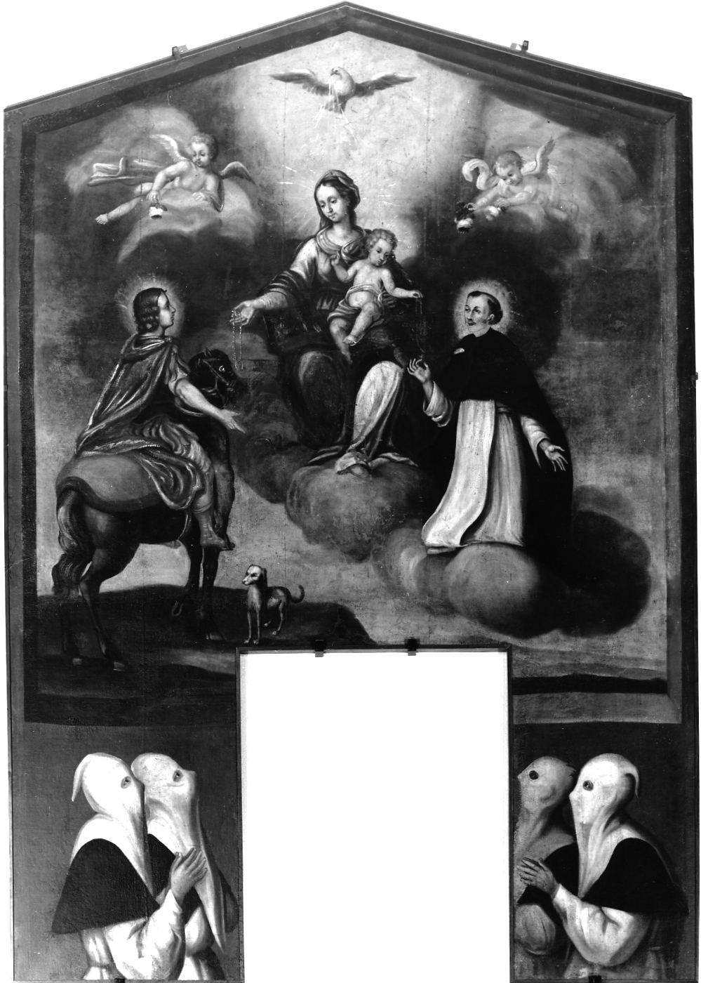 Madonna del rosario tra s. giuliano e s. domenico, madonna con bambino e santi (dipinto)
