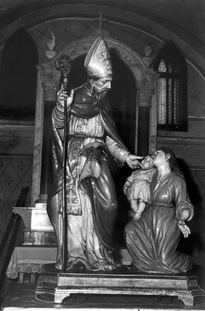 San biagio guarisce un fanciullo (gruppo scultoreo)