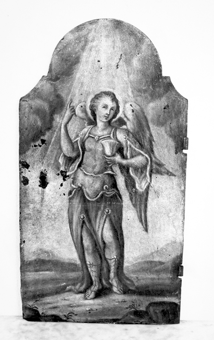 Angelo con calice (sportello di tabernacolo, elemento d'insieme)