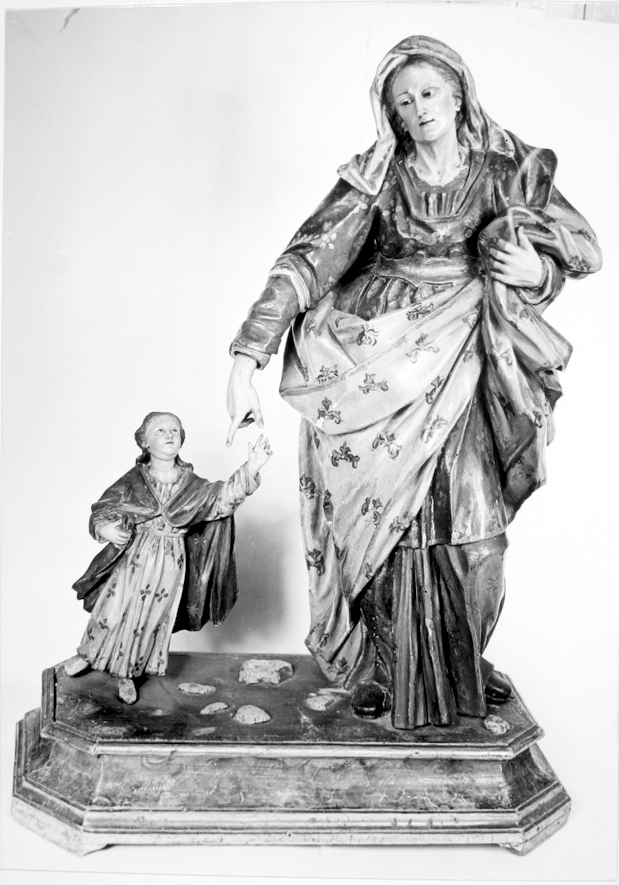 Maria vergine bambina e sant'anna (gruppo scultoreo)