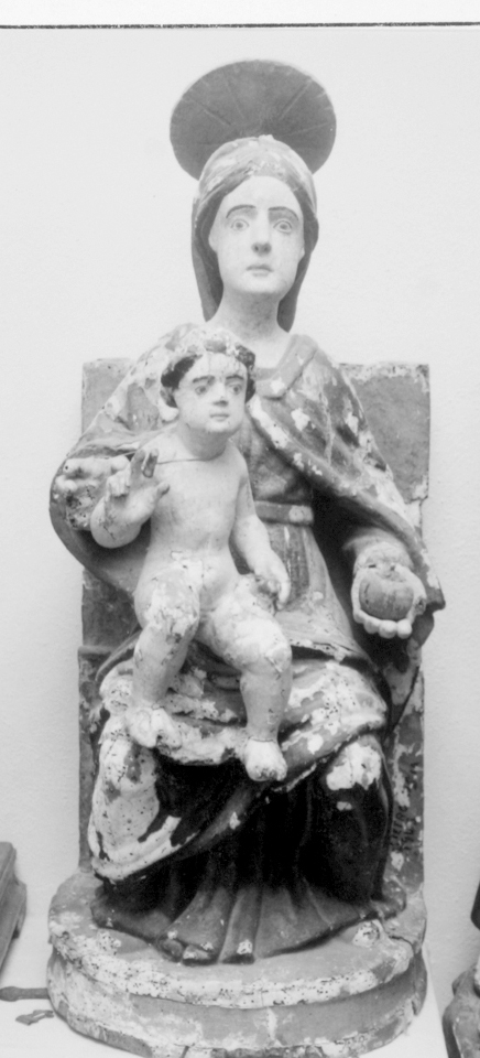 Santa maria di ossolo, madonna con bambino in trono (statua)