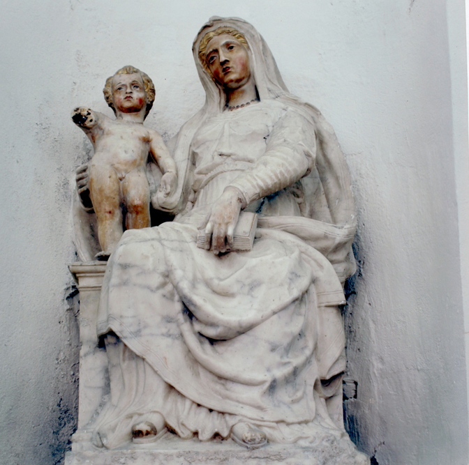 Madonna della seggiola (?), madonna sedes sapientiae (statua)