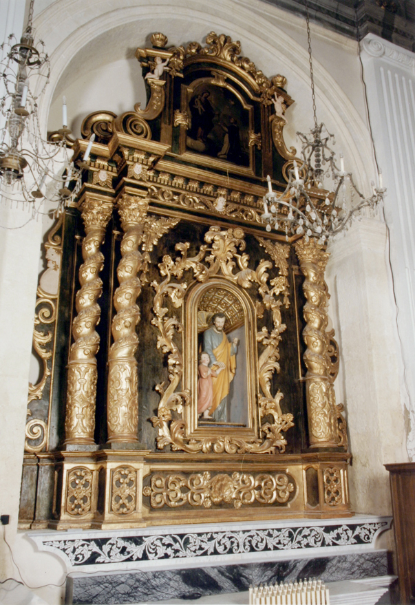 Altare di san giuseppe (già del rosario), altare