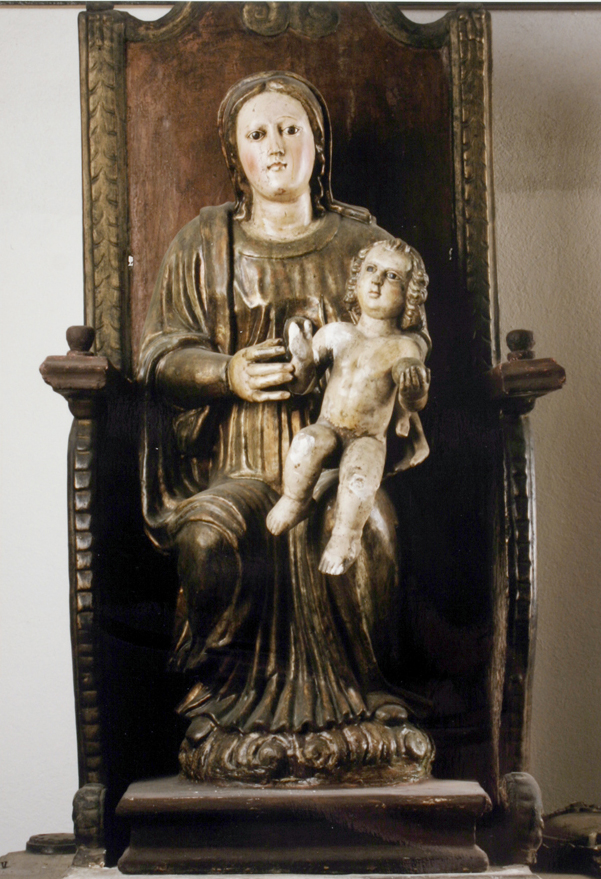 Madonna con bambino in trono (statua, elemento d'insieme)