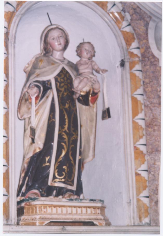 Madonna del carmelo, madonna con bambino (statua)
