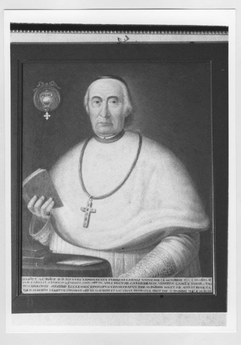 Giovanni nepomuceno ferdiani, ritratto a mezza figura di prelato (dipinto)