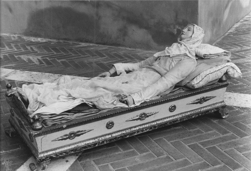 Santa filomena dormiente, santa filomena (statua)
