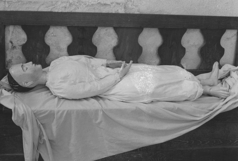 Dormitio virginis, transito della madonna (statua)