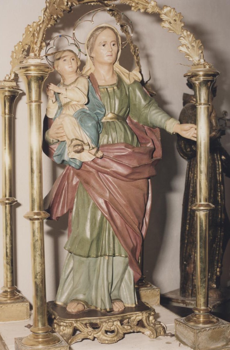Maria vergine bambina e sant'anna (statua)