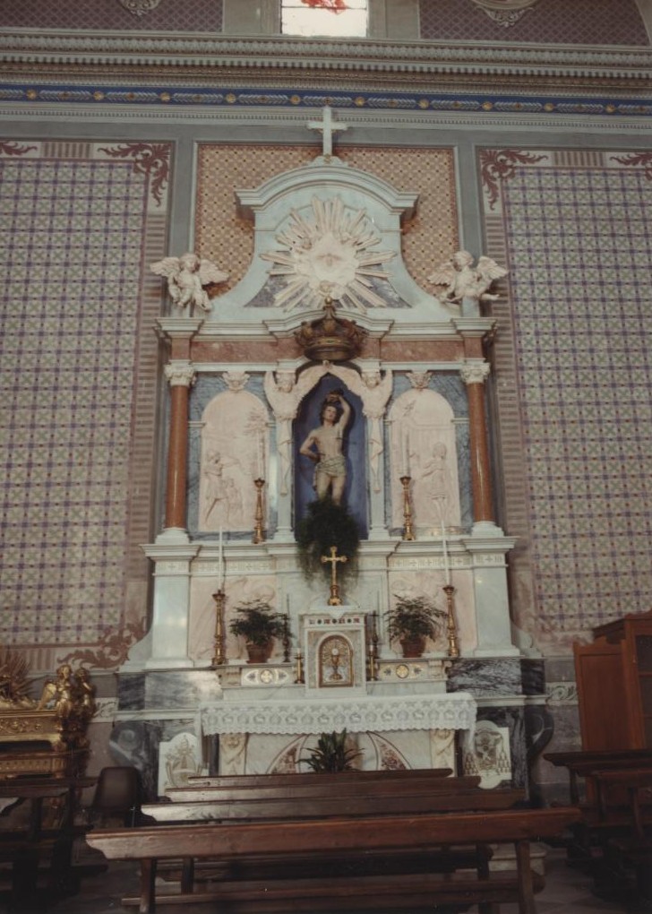 Altare di san sebastiano, san sebastiano (altare)
