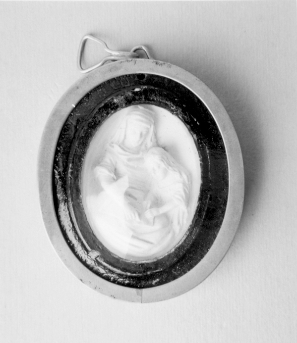 Maria vergine bambina e sant'anna (medaglione)