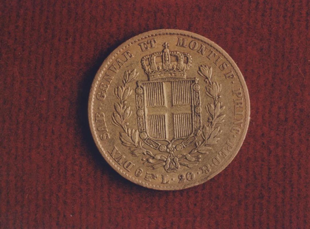 moneta - marengo - produzione genovese (sec. XIX)