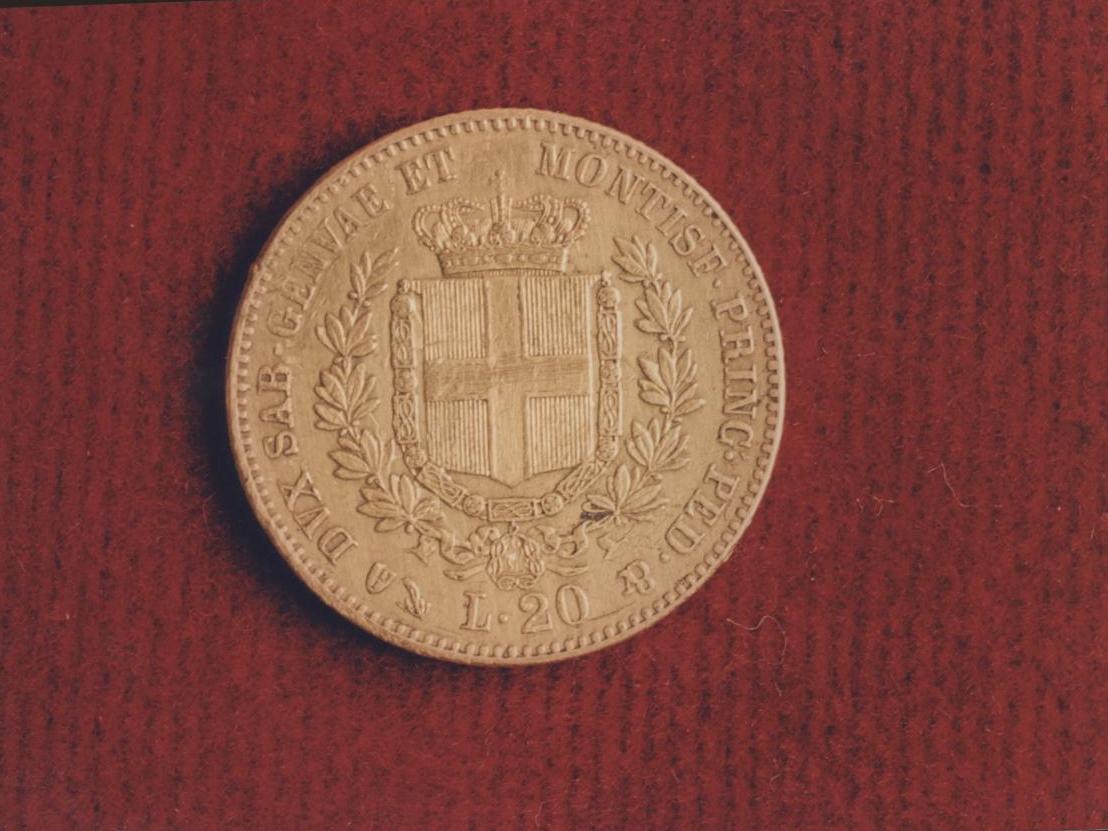 moneta - marengo - produzione genovese (sec. XIX)