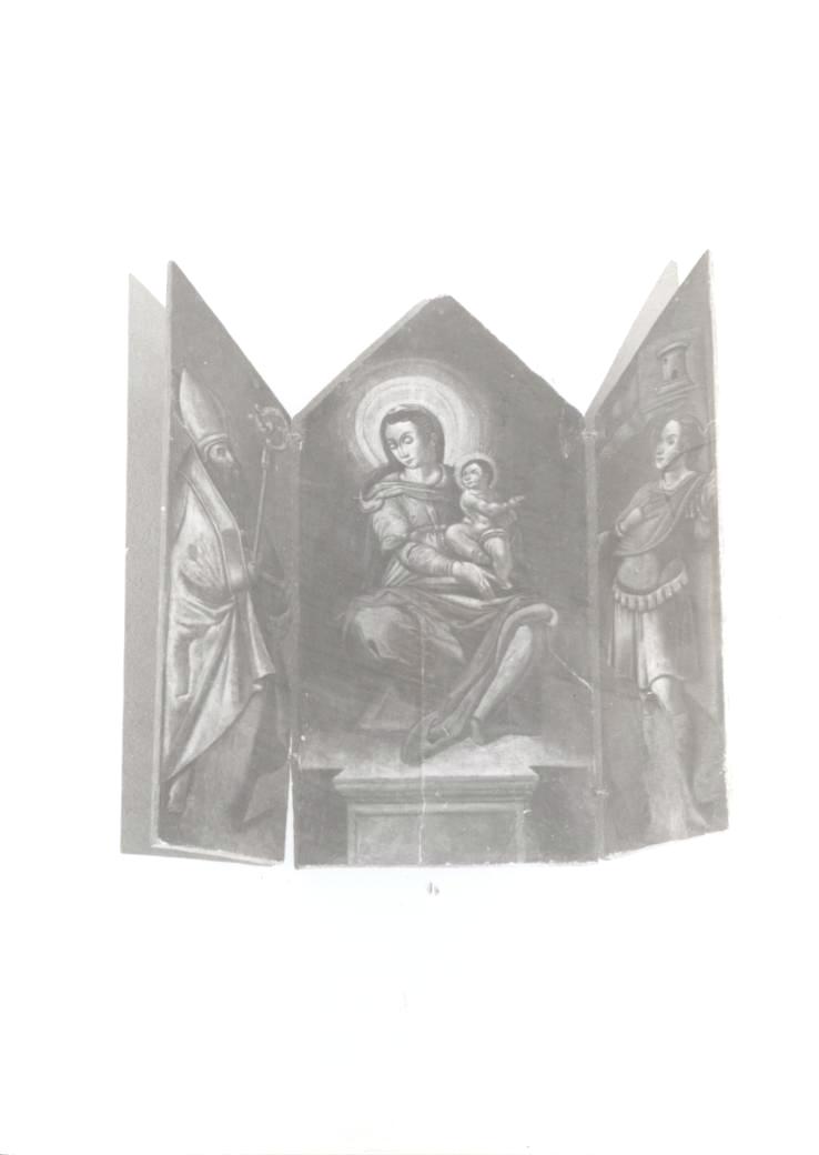 Madonna con bambino e altri personaggi (trittico)