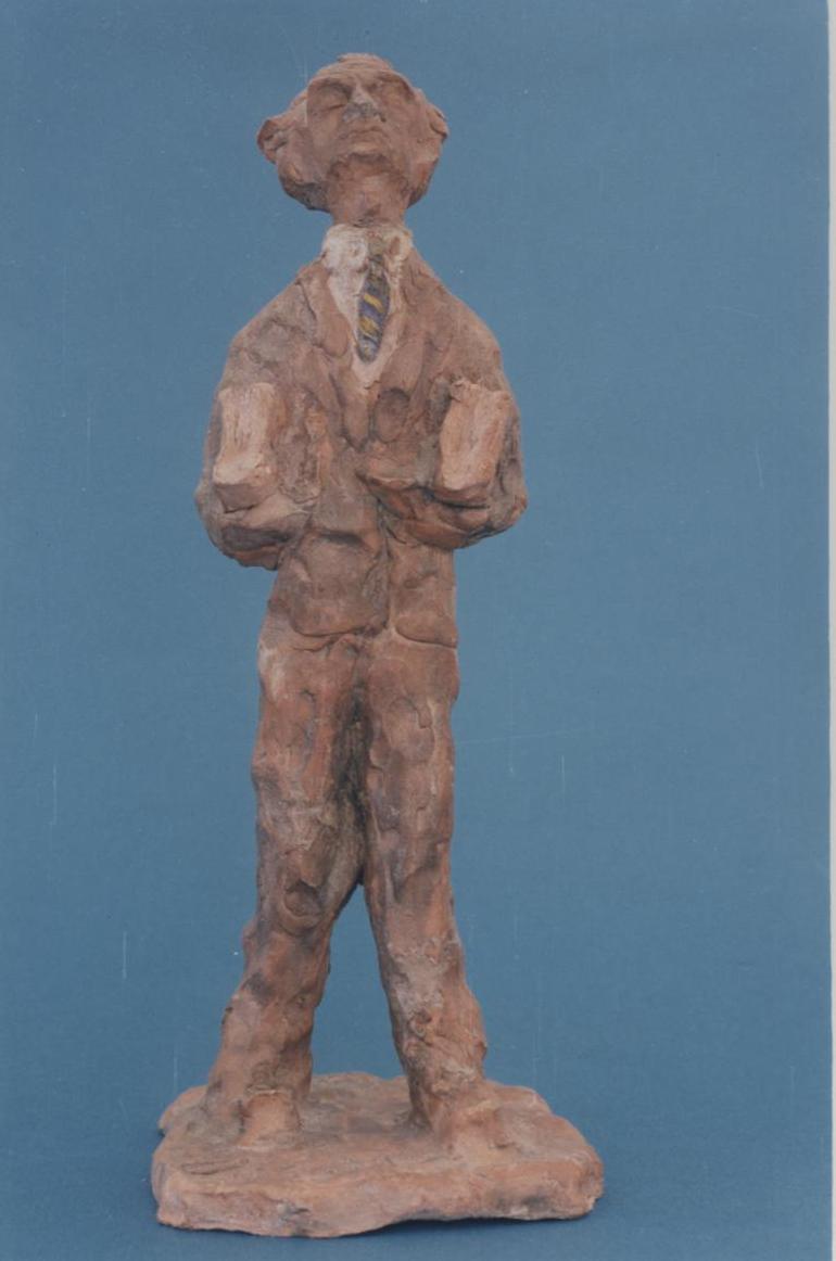 Caricatura del prof. nicola valle, ritratto d'uomo (statuetta)