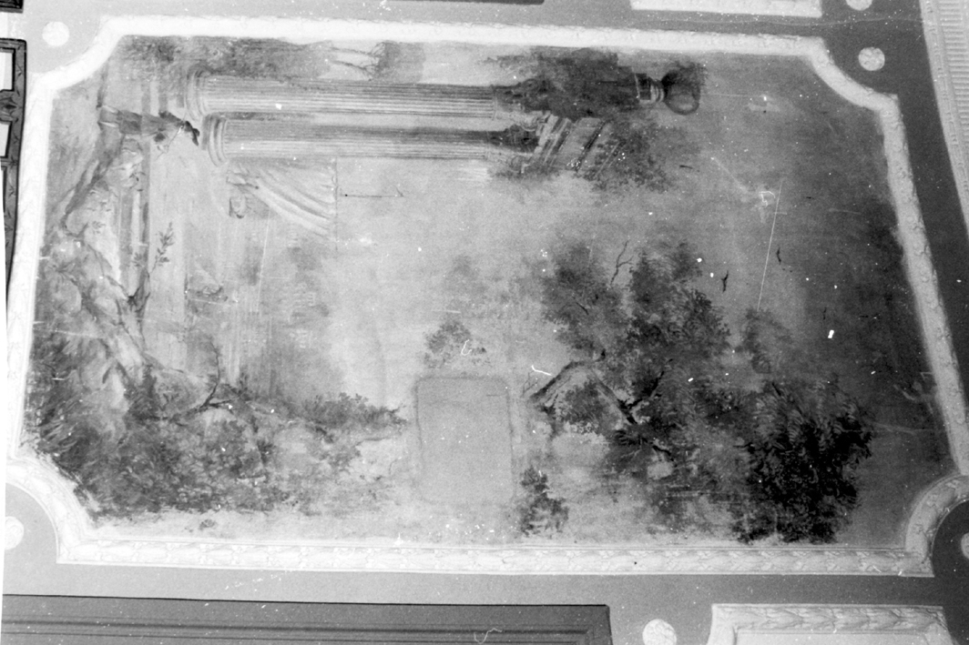 paesaggio con rovine (dipinto) - ambito sardo (XIX-XX)