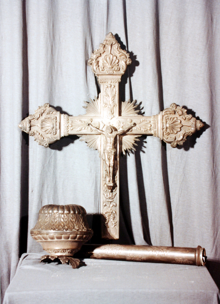 Croce processionale, frammento