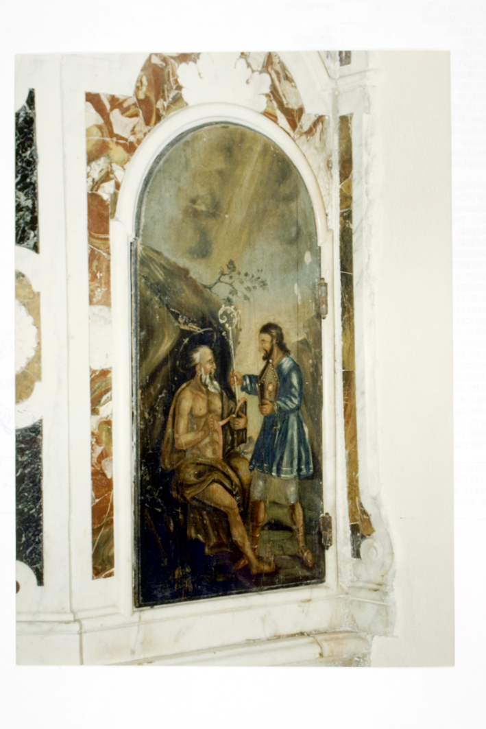 San girolamo vescovo (sportello di armadio del fonte battesimale)