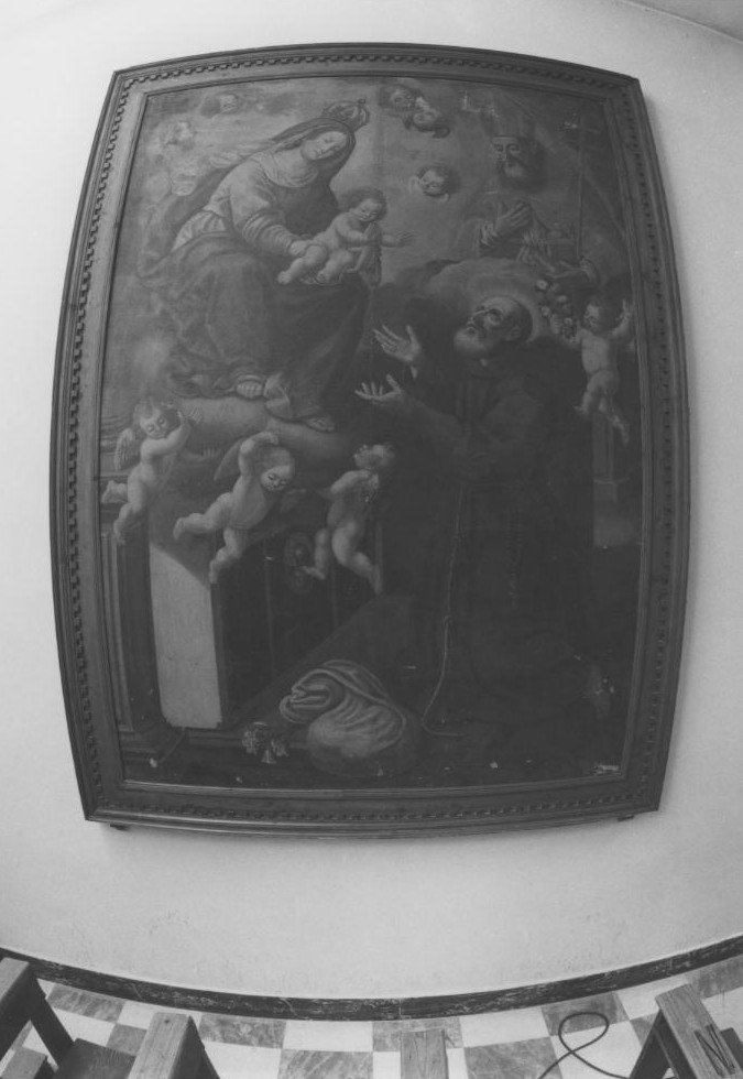 San felice da cantalice con sisto v e madonna con bambino (dipinto)