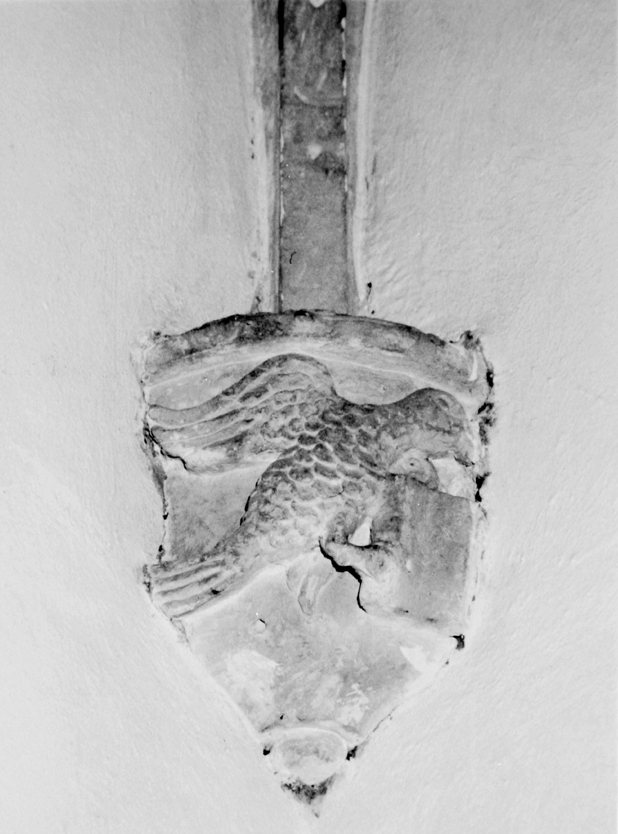 Simbolo di san giovanni evangelista: aquila (peduccio - angolare)