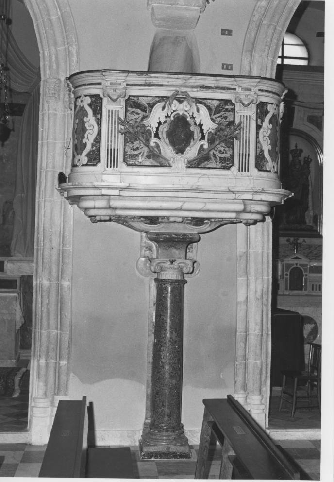 pulpito - bottega liguro-lombarda (sec. XIX)
