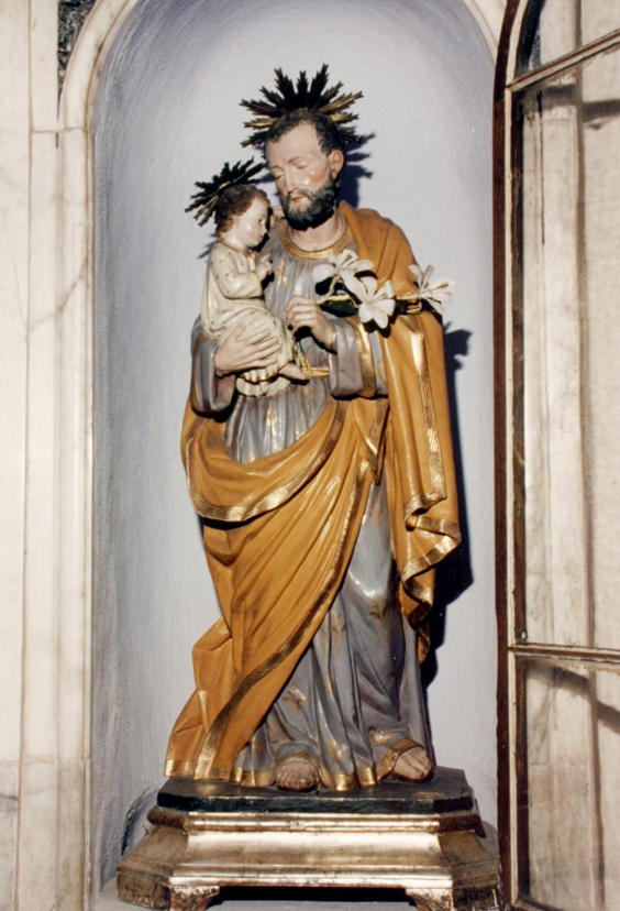 San giuseppe e gesù bambino (statua)