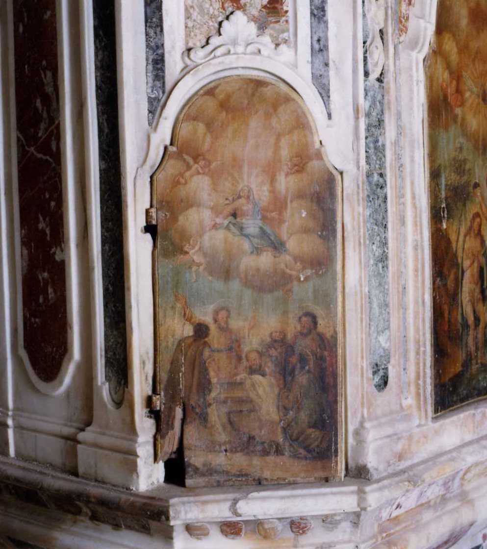 Transito della madonna (sportello di armadio del fonte battesimale)