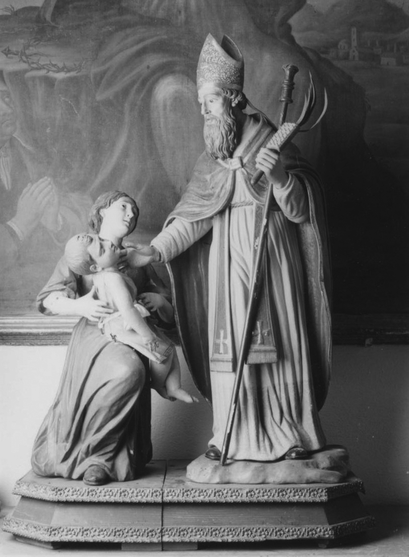San biagio guarisce un fanciullo (gruppo scultoreo)